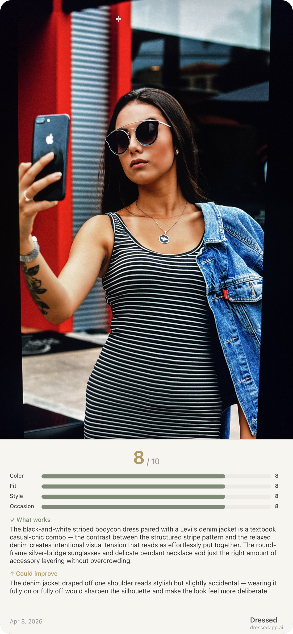Dressed share card